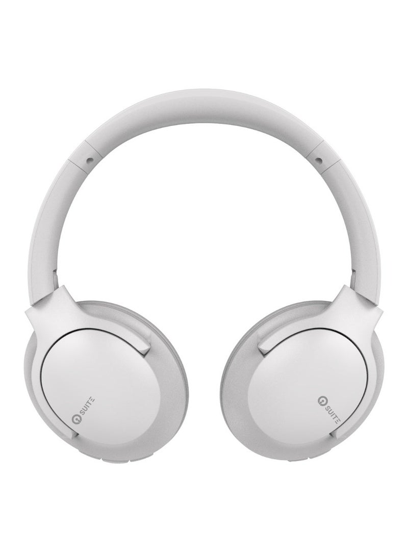 iOsuite Focus 8 Wireless Over-Ear Headphones with 40–45H Playtime, 40mm Hi-Fi Drivers, 3 EQ Modes, Bluetooth 5.3, Built-in Mic, Foldable Design, Type-C Charging, Wired & Wireless – Ice Grey - Image 3